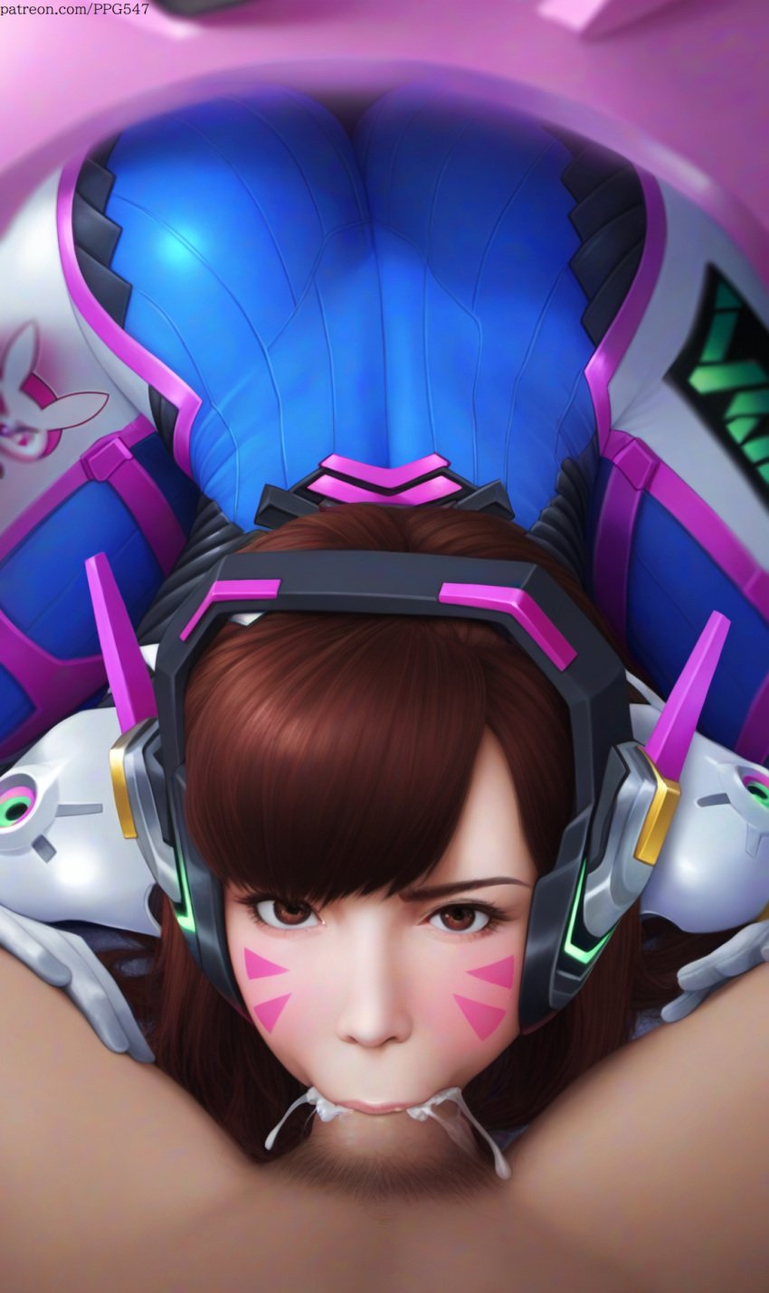 ai_generated ass ass bangs bent_over big_ass big_butt blowjob bodysuit brown_eyes brown_hair clothed clothed_female clothed_female_nude_male clothed_sex clothes clothing cum cum_inside d.va deep_blowjob deepthroat eye_contact facial_tattoo fellatio female hands_on_thighs headgear headphones large_ass large_butt long_hair looking_at_viewer nai_diffusion novelai oral oral_creampie oral_sex overwatch overwatch_2 patreon_username pov pov_blowjob pov_crotch pov_eye_contact pov_male pubic_hair pujopg tattoo thick_thighs tight_clothing whisker_markings wide_hips young young_female