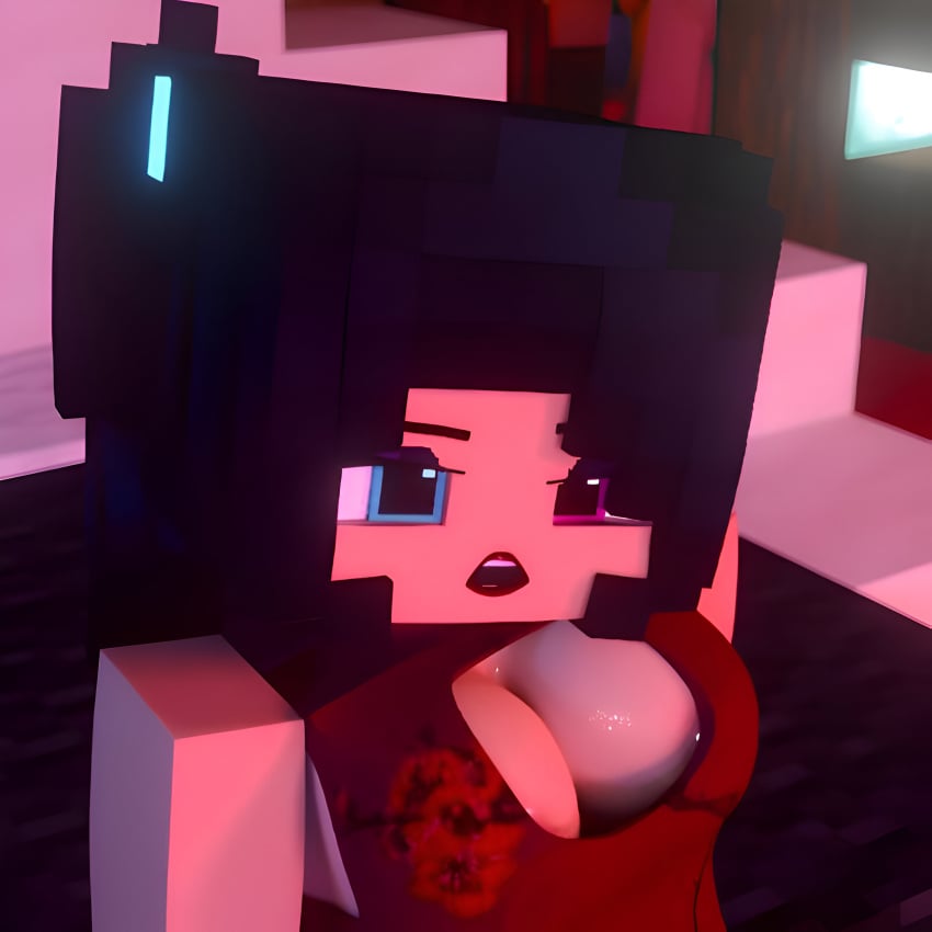 1futa bedroom black_hair braces breasts c4d cheongsam futa_only futanari looking_at_viewer lunar_new_year minecraft mori_rose_(morirosemc) morirosemc neon_lights ponytail profile_picture red_lipstick seductive_look small_breasts sweaty_body tan_skinned_futanari tanned_futa two_tone_eyes visible_nipples