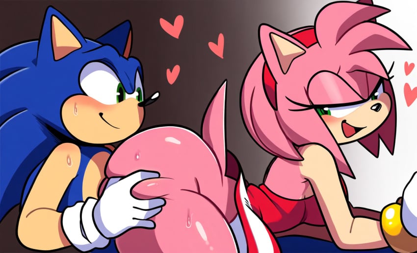 1boy 1boy1girl 1girls ai_generated amy_rose ass_grab big_ass big_breasts big_butt blue_fur blush bottom_heavy bubble_butt dat_ass female furry furry_female furry_male grab grabbing_ass green_eyes huge_ass male/female mullon novelai pink_body pink_fur sega sonic_(series) sonic_the_hedgehog sonic_the_hedgehog_(series) straight voluptuous voluptuous_female