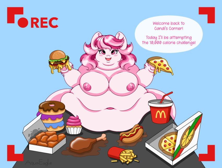 abstract_background aquaeagle areola areolae bbw belly belly_bulge belly_button belly_rolls bhm big_areola big_belly big_breasts big_nipples blue_background blush breasts burger cheese chicken_nugget chubby chubby_female cupcake donut donuts double_chin eat eating english_text equine fat fat_female fat_fetish fattening feedee female food food_fetish food_play fries front_view grease happy holding_food horse hotdog huge_belly huge_boobs huge_breasts looking_at_viewer mcdonald's meat mukbang my_little_pony nipples obese obese_female open_mouth open_mouth_smile overweight overweight_female pink_body pink_coat pink_fur pink_hair pink_mane pink_nipples pizza pizza_box pizza_slice pony recording recording_on_phone rolls_of_fat sausage semi-anthro simple_background sitting_at_desk sitting_at_table smile smiling smiling_at_viewer soda solo solo_female solo_focus speaking speech speech_bubble ssbbw stomach_bulge stuffing stuffing_(food) table talking talking_to_viewer text turkey_leg weight_gain wild_manes