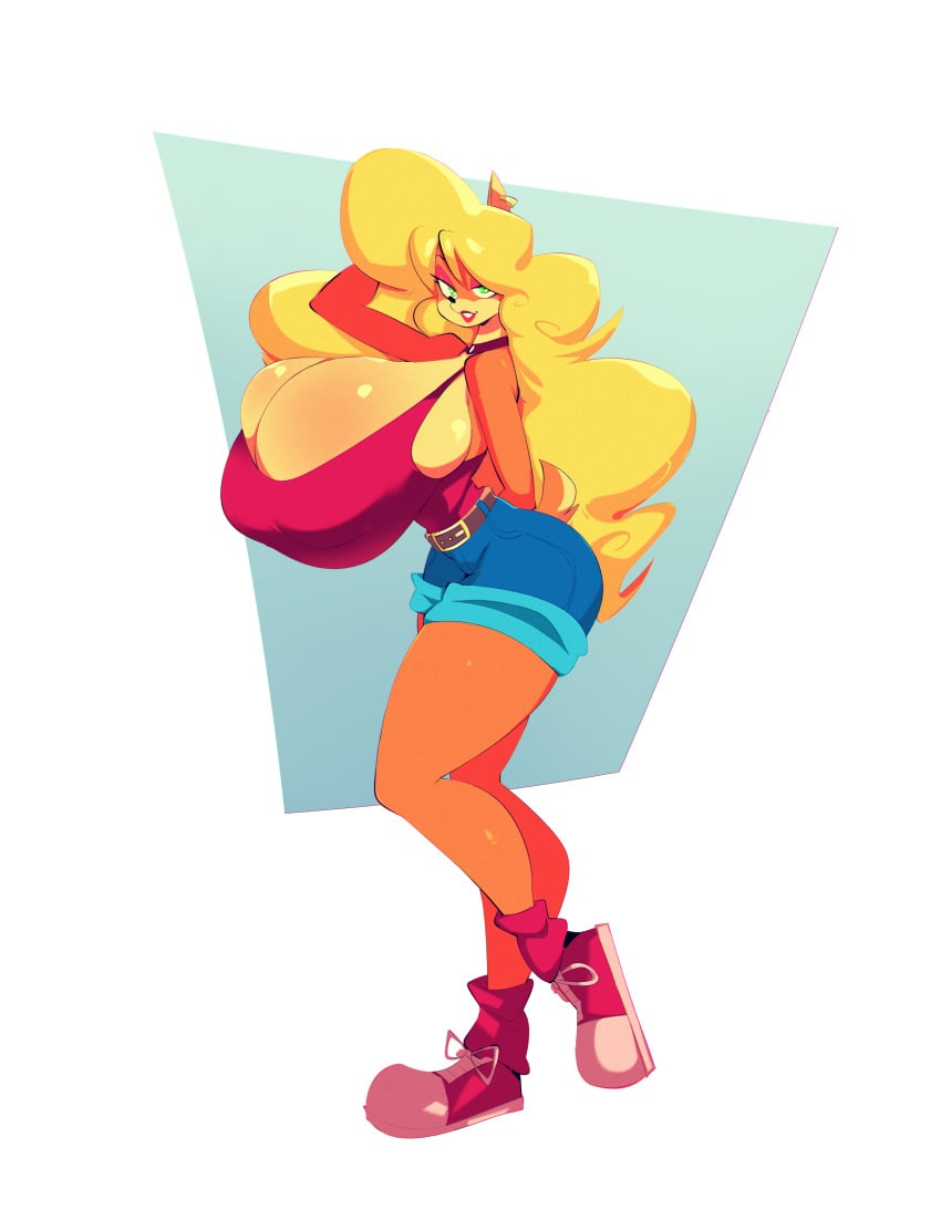 anthro bandicoot big_breasts blonde_female blonde_hair breasts breasts_bigger_than_head bust busty busty_female busty_girl cleavage cleavage_overflow clothed clothed_female crash_(series) curvaceous curvaceous_female curvaceous_figure curves curvy curvy_body curvy_female curvy_figure davix-ilustrador female full_body fully_clothed fur furry furry_female gigantic_breasts hourglass_figure huge_breasts jdwalkrat large_breasts long_hair side_view standing tawna_bandicoot top_heavy upper_body voluptuous voluptuous_anthro voluptuous_female