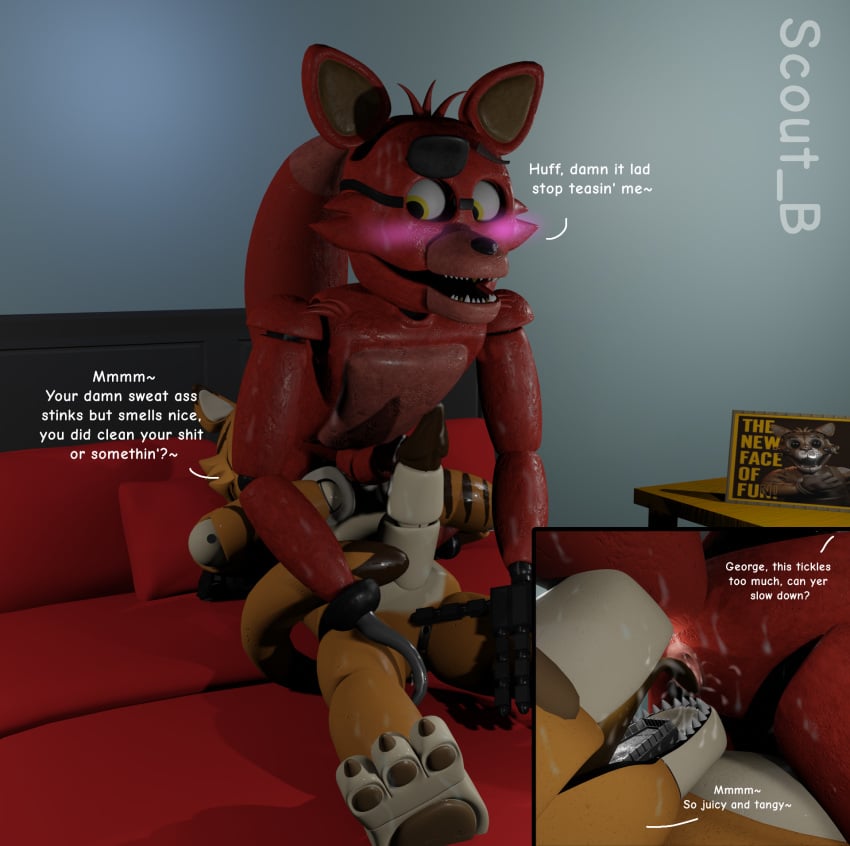 2boys absurd_res absurdres animatronic animatronics anus anus_juice anus_lick anus_peek ass ass_lick ass_licking big_cock big_dick blender blender_(software) blender_eevee brown_stripes cock dialogue dick english english_text eye_patch facesitting five_nights_at_freddy's five_nights_at_freddy's_2 fivenightsatfreddys fnaf fox fox_ears fox_tail foxy foxy_(fnaf) furry furry_only furry_tail gay gay_rimjob george george_(jolly) george_(jolly4) george_goodtime(jolly) george_nudes george_nudity georgenudes georgenudity golden_teeth high_resolution highres jolly jolly_(game) jolly_4 licking_anus licking_ass lonner_(artist) male male/male male_only no_clothes no_panties non-human nude nude_male nudity nudity_goodtime open_mouth orange orange_body orange_fur orange_hair orange_skin red red_body red_fur red_hair red_legs red_penis red_skin red_tail render rendered rimjob rimming rimming_male scout_b(artist) sweat sweating sweaty_anus teeth tiger_ears tiger_stripes tiger_tail tongue tongue_in_anus tongue_out yellow_eyes