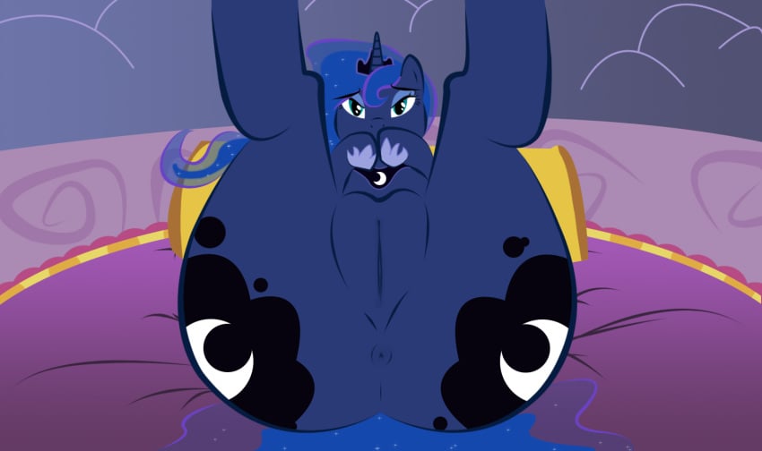 alicorn anus ass big_butt equine female friendship_is_magic horn my_little_pony presenting princess_luna_(mlp) pussy solo sylven wings