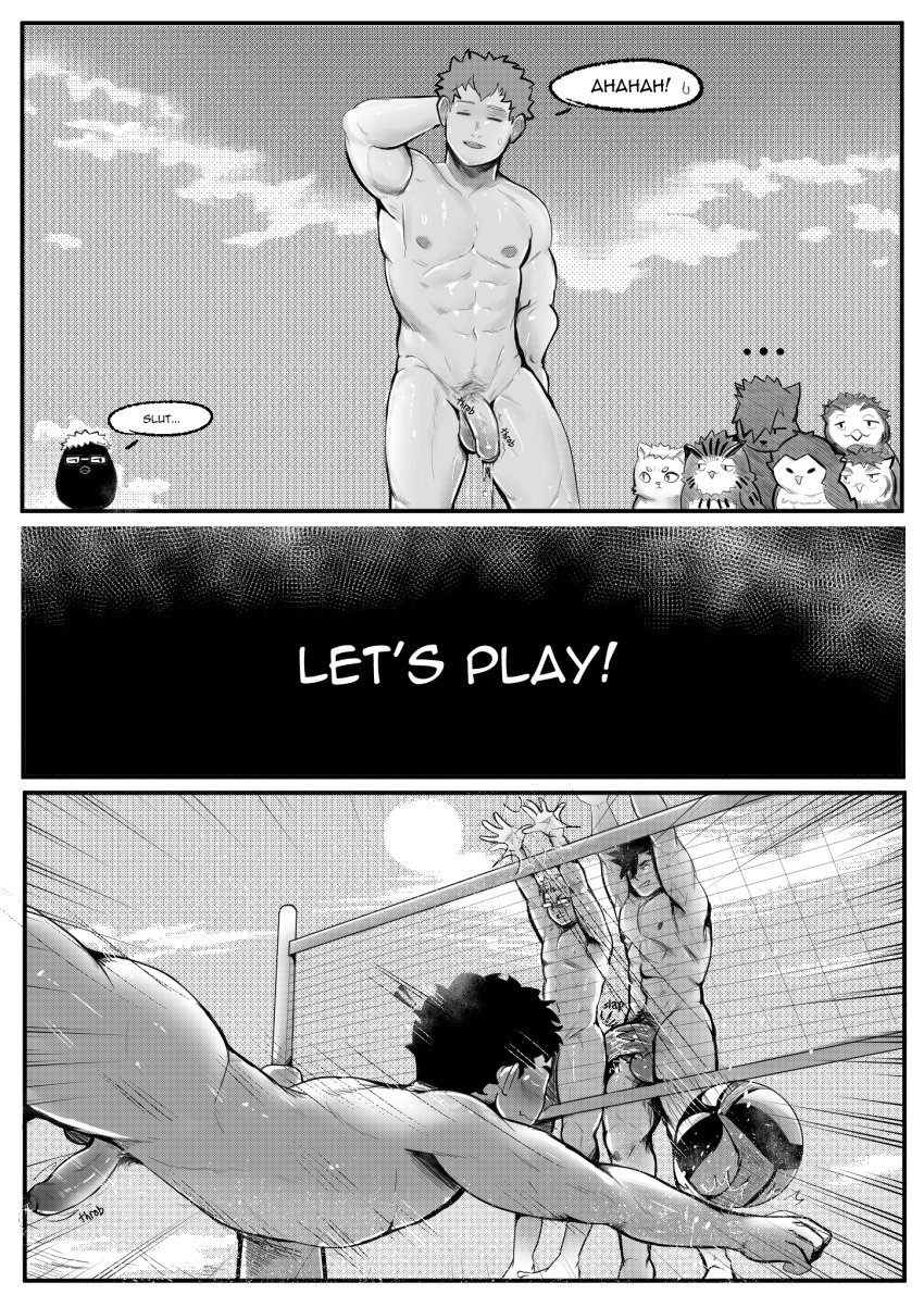 akaashi_keiji beach_volleyball blush blushing bokuto_koutarou butt_slap commission greyscale haikyuu!! haikyuu_timeskip half-erect hinata_shoyou huge_cock ibarakidoujin_(artist) komi_haruki nudism nudist nudist_beach penis_size_difference precum precum_drip public_nudity rio_de_janeiro sarukui_yamato semi-erect shoyo_hinata slut_shaming small_penis tsukishima_kei volleyball yaku_morisuke yaoi