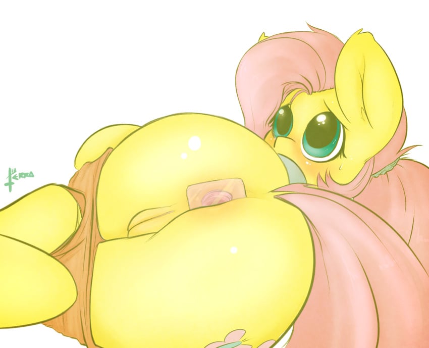 anus equine female fluttershy_(mlp) friendship_is_magic horse my_little_pony pony pussy straight_hair tagme terrabutt