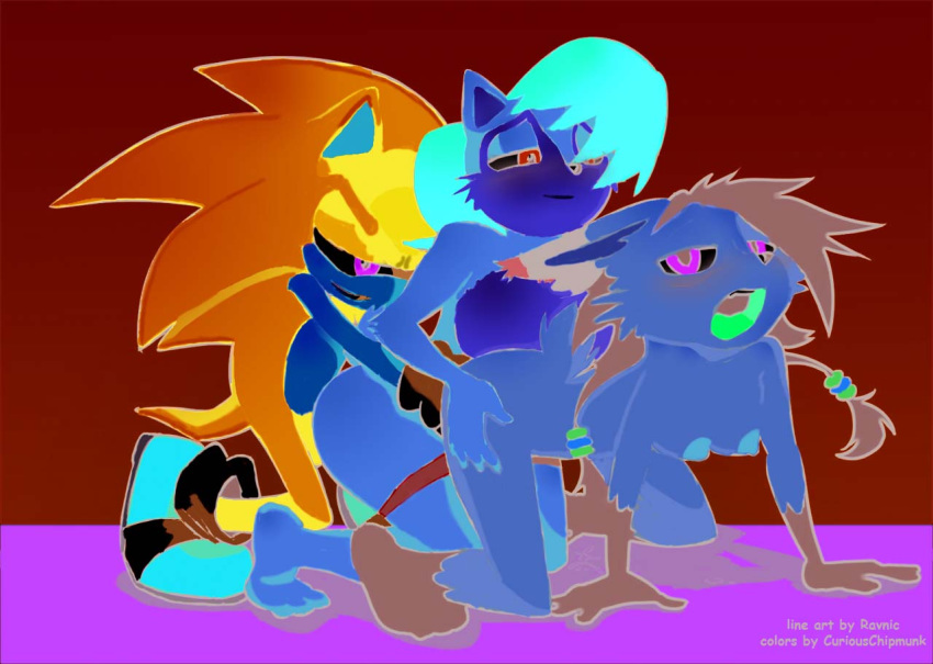 blue_fur curiouschipmunk nicole_the_lynx ravnic sally_acorn sonic_(series) sonic_the_hedgehog_(archie) sonic_the_hedgehog_(comics) sonic_the_hedgehog_(series)