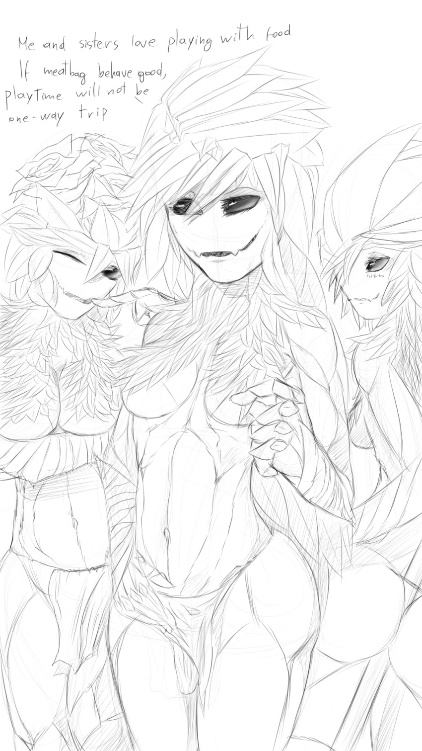 artist_request female floran hair_censor hair_over_breasts imminent_gangbang imminent_rape medium_breasts monochrome plant_girl sketch starbound tagme