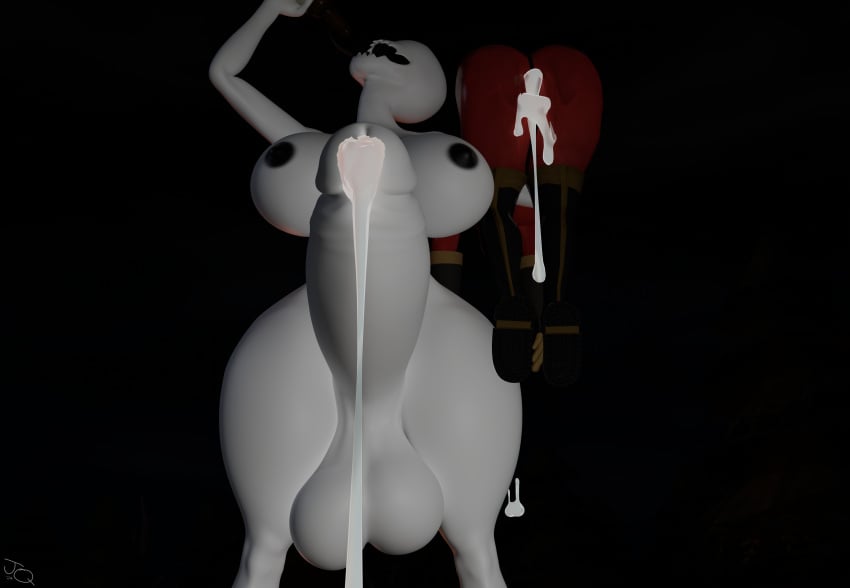 3d 3d_render alcohol anthro blender camera camera_overlay camera_view campfire camping cum cum_drip cum_in_ass cum_in_mouth cum_in_pussy cum_inflated_belly cum_inside female fempyro found_footage futa_focus futa_on_female futanari inflation jelliqui latex latex_suit mask masked masked_female monster monster_girl night pyro pyro_(team_fortress_2) ripped_bodysuit ripped_clothing rule_63 slenderman slenderwoman team_fortress_2 tf2