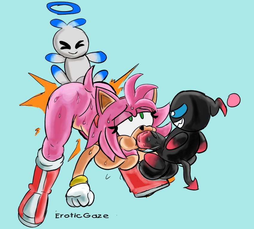 absurd_res ambiguous_penetration amy_rose anthro balls big_balls big_penis bodily_fluids breasts chao_(sonic) double_penetration eroticgaze fellatio female genitals group group_sex hi_res male male/female nude oral penetration penile penis pink_body sega sex smile sonic_(series) sonic_the_hedgehog_(comics) sonic_the_hedgehog_(series) spitroast sweat sweatdrop threesome trio