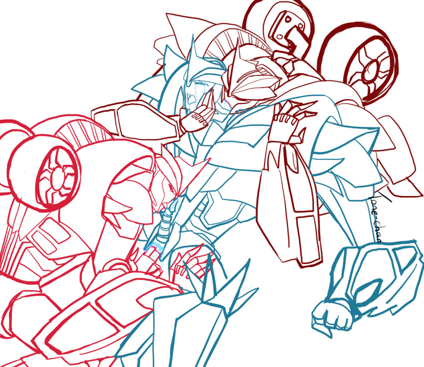 2013 bite crying doodle fellatio knock_out knockout narcissism neck_bite oral robot selfcest shattered_glass tear threesome tone-chan transformers transformers:_shattered_glass transformers_prime