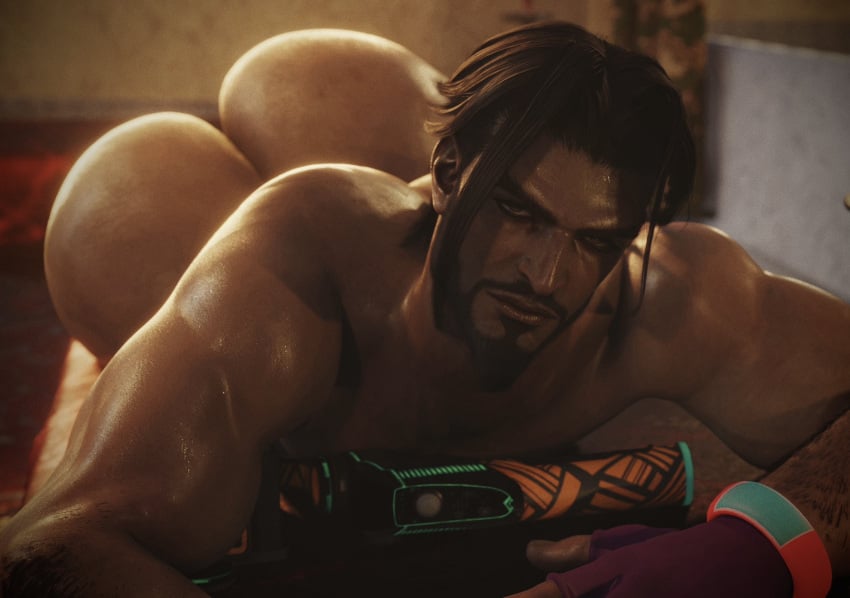 arabian bara bara_ass capcom dace_renders handsome handsome_man indoor_nudity indoors looking_at_viewer male male_focus male_nudity male_only manly masculine_male muscle_ass muscle_butt muscles muscular muscular_male naked naked_male nude nude_male plump_ass plump_butt rashid serious serious_face serious_look solo solo_focus solo_male street_fighter street_fighter_6