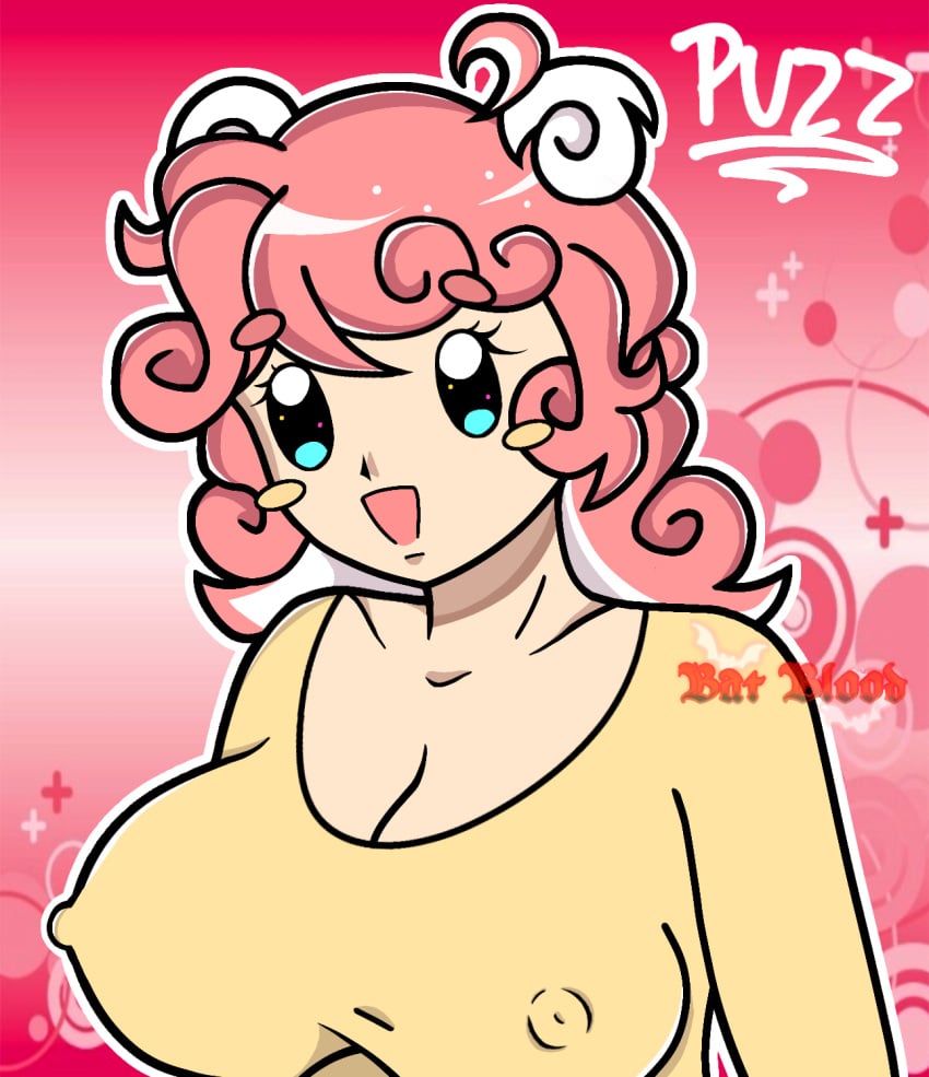 1girls 2000s 2000s_and_2010s_style 2025 anime anime_girl anime_style bat_blood braless breasts digital_media_(artwork) female female_only long_sleeve_shirt nipple_bulge nipple_outline nipples nipples_visible_through_clothing pink_hair pink_hair_female pretty_blood puzz_(pretty_blood)