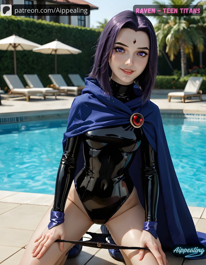 ai_generated aippealing female female_focus hot raven_(dc) realistic sexy teen_titans