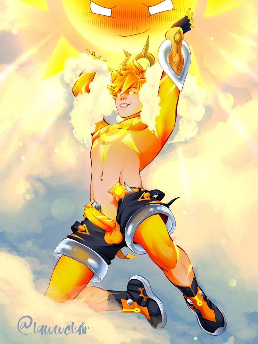 1boy balls ezreal gay lawwclair league_of_legends league_of_legends:_wild_rift male male_focus male_only penis riot_games weather_entity_ezreal weather_entity_series wild_rift yaoi