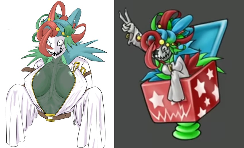 1girls big_breasts breasts curvy electronic_arts female mask plants_vs._zombies_fusion plants_vs_zombies popcap presenting presenting_breasts pussy ruprichi sideboob solo toy_queen_(pvzfusion) undead vagina zombie zombie_(pvz) zombie_girl