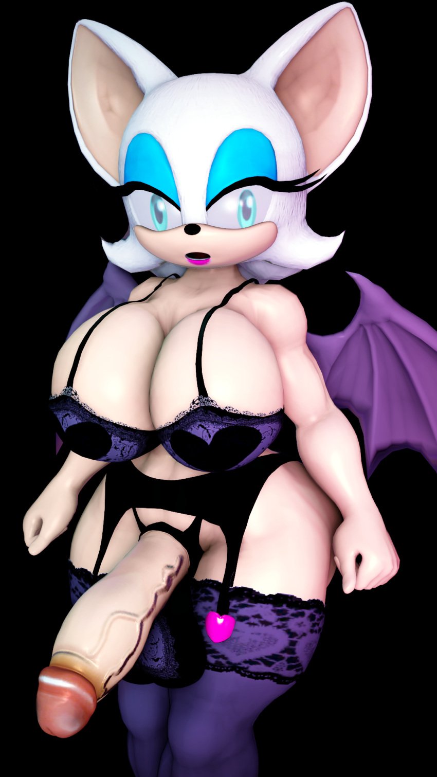 1futa 3d animal_ears bat_wings big_penis breasts fur furry furry_female futa_only futanari green_eyes penis_in_panties rouge_the_bat sega sfm sonic_(series) sonic_the_hedgehog_(series) underwear white_hair wings
