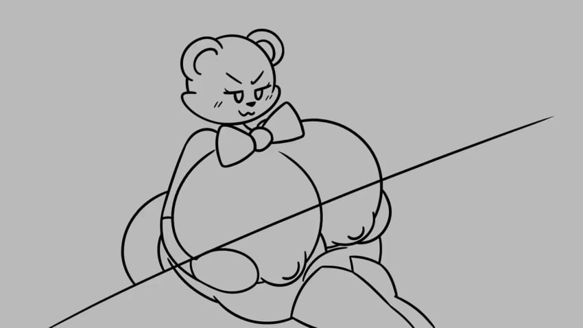 1boy 1girls animate_inanimate animated animated anthro bear big_breasts bowtie breasts breasts cum cum_on_breasts eyelashes female gremlingrounded heart heart-shaped_pupils huge_breasts living_plushie living_sex_doll lovedoll_toy_factory male mammal massive_breasts paizuri plushie sex_doll tagme teddi_(gremlingrounded) titjob titjob tongue tongue_out