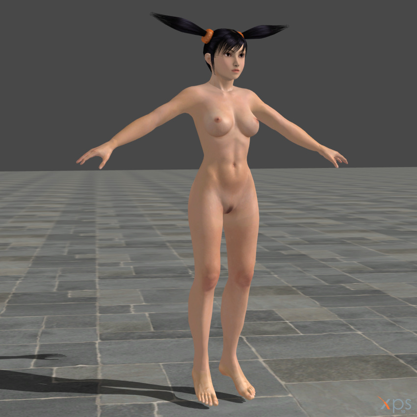 1girls 3d abs areolae black_hair breasts completely_nude completely_nude_female female female_only garry's_mod human human_female human_only landing_strip ling_xiaoyu medium_breasts mod namco navel nipples nude nude_female nude_model pubic_hair solo t_pose tekken tied_hair twintails wsadqc-2