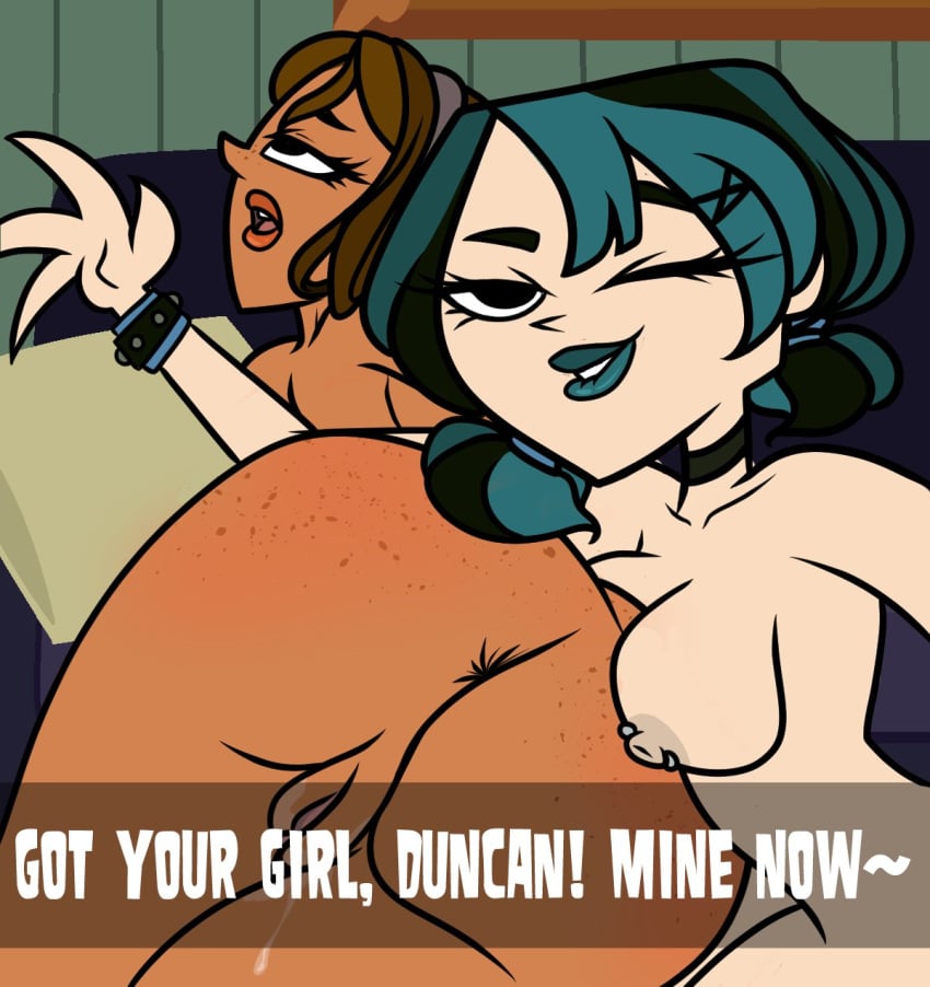 caption courtney_(tdi) gwen_(tdi) selfie spid8ybri tagme total_drama_island yuri