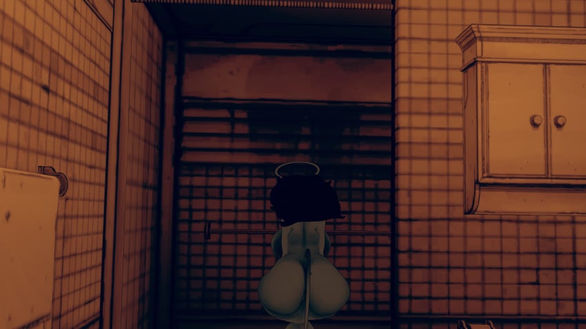 1girls alice_angel bendy_and_the_ink_machine bent_over big_ass big_butt electric_ryu female female_only nude nude_female south_shaed_(dreams_come_true_studio) vrchat vrchat_avatar