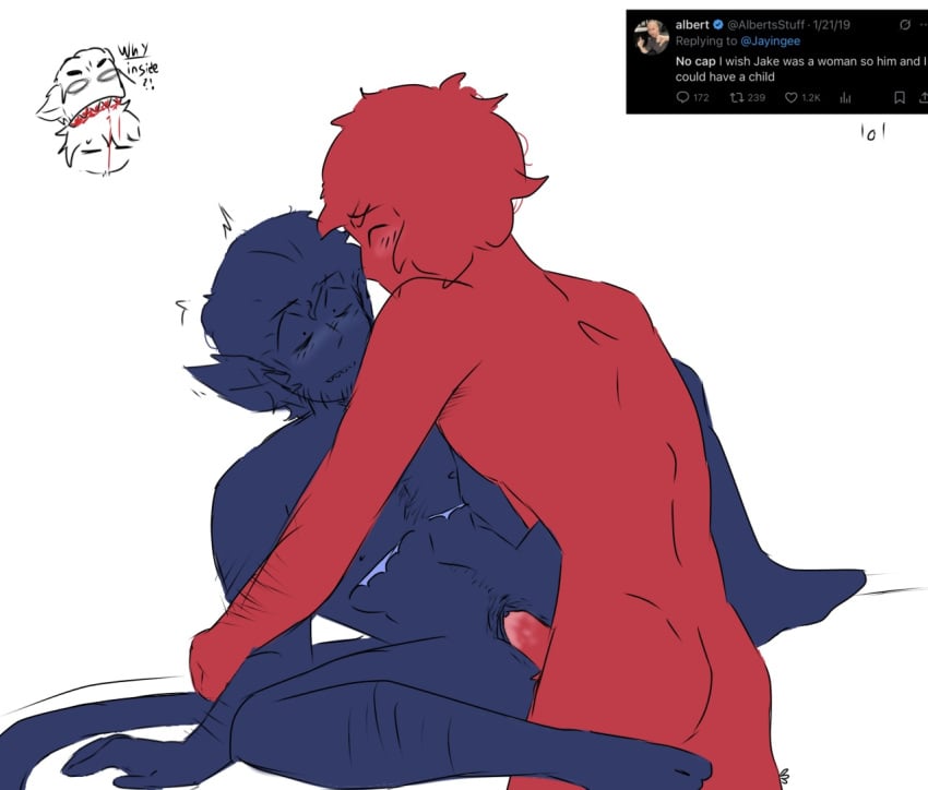 albertsstuff annoyed blue_lotus blush body_hair breeding cum cum_in_pussy flamingo_(youtuber) furry_ears gay gay_sex hairy_pussy homosexual impregnation jayingee legs_apart legs_spread roblox roblox_youtuber scars scars_on_chest sketch tail tiger_tail trans_male trans_man transgender tweet vaginal_penetration
