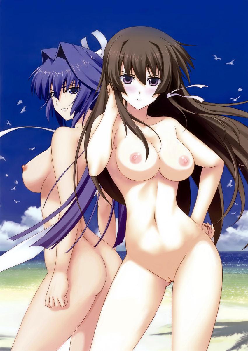 ass cleavage makishima_azusa mitsurugi_meiya muv-luv muv-luv_alternative muv-luv_alternative_-_total_eclipse nipples nude photoshop pussy takamura_yui uncensored