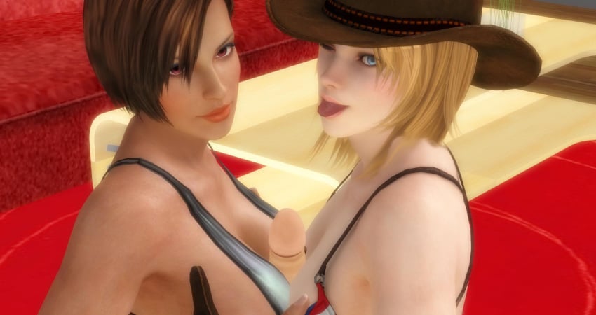 3d cowgirl dead_or_alive dudehentai female human lisa_hamilton male straight tina_armstrong xnalara