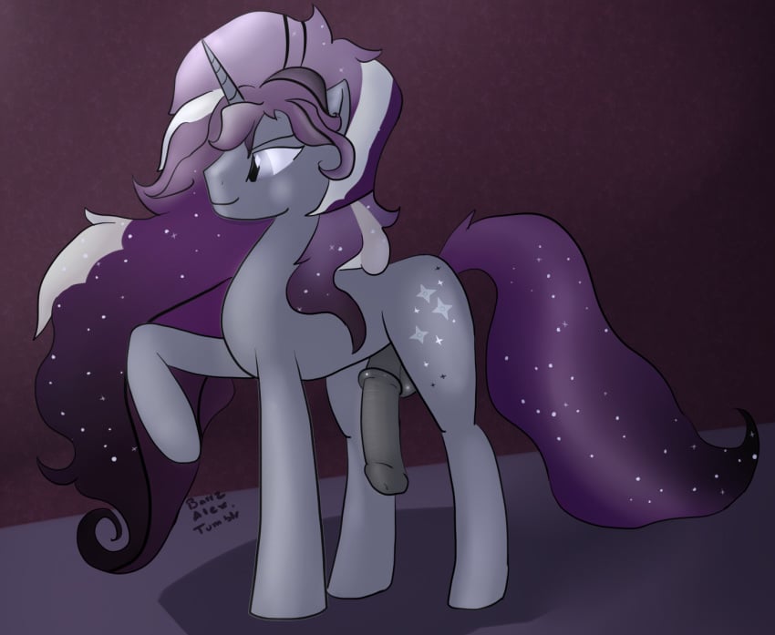 barrzalex elusive_(mlp) friendship_is_magic horsecock male my_little_pony nightmare_rarity nightterror_elusive_(mlp) penis rarity_(mlp) rule_63 straight_hair