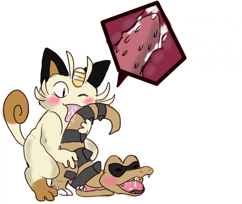 duo eroborus krokorok male male_only meowth pokemon tagme yaoi