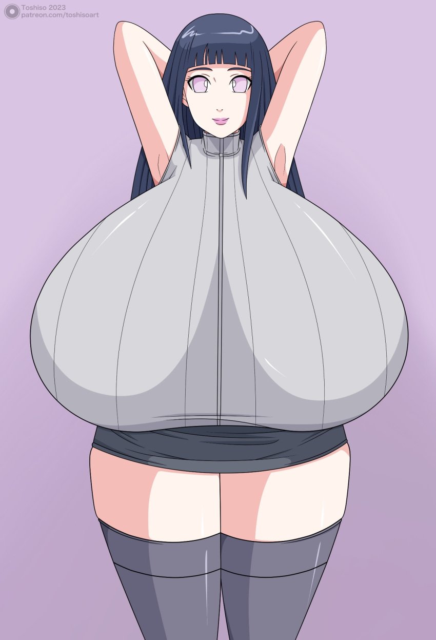 big_breasts breasts giant_breasts gigantic_breasts huge_breasts hyuuga_hinata large_breasts massive_breasts naruto naruto:_the_last naruto_(series) shounen_jump tagme toshiso