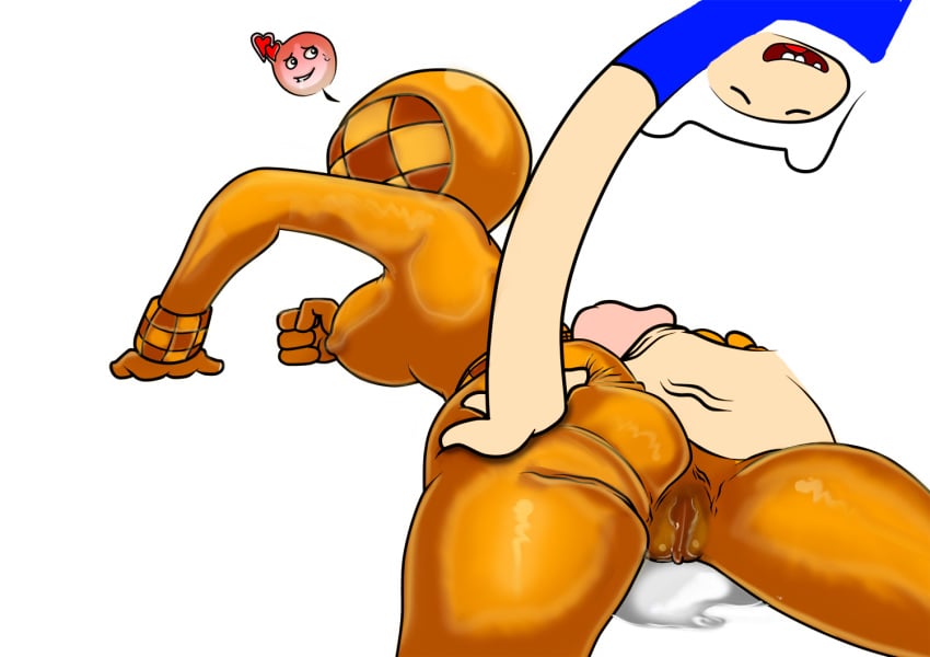 adventure_time armpit ass ass_grab biting_lip bracelet breasts buttjob clenched_fist clitoris closed_eyes erect erect_clitoris erect_nipples erect_penis erection excessive_pussy_juice fat_mons female finn_the_human happy hearts hueci huge_cock labia large_ass large_breasts large_nipples large_penis mask oddrich on_stomach open_mouth orange_princess penis perky_breasts pleasure_face pussy_juice sideboob spread_ass spreading thick_thighs thighs veiny_penis wet yellow_skin