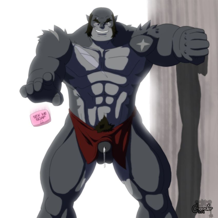 anthro boner chowder_(artist) erection furry male male_only mammal muscles muscular_male panthro solo tagme thundercats thundercats_2011