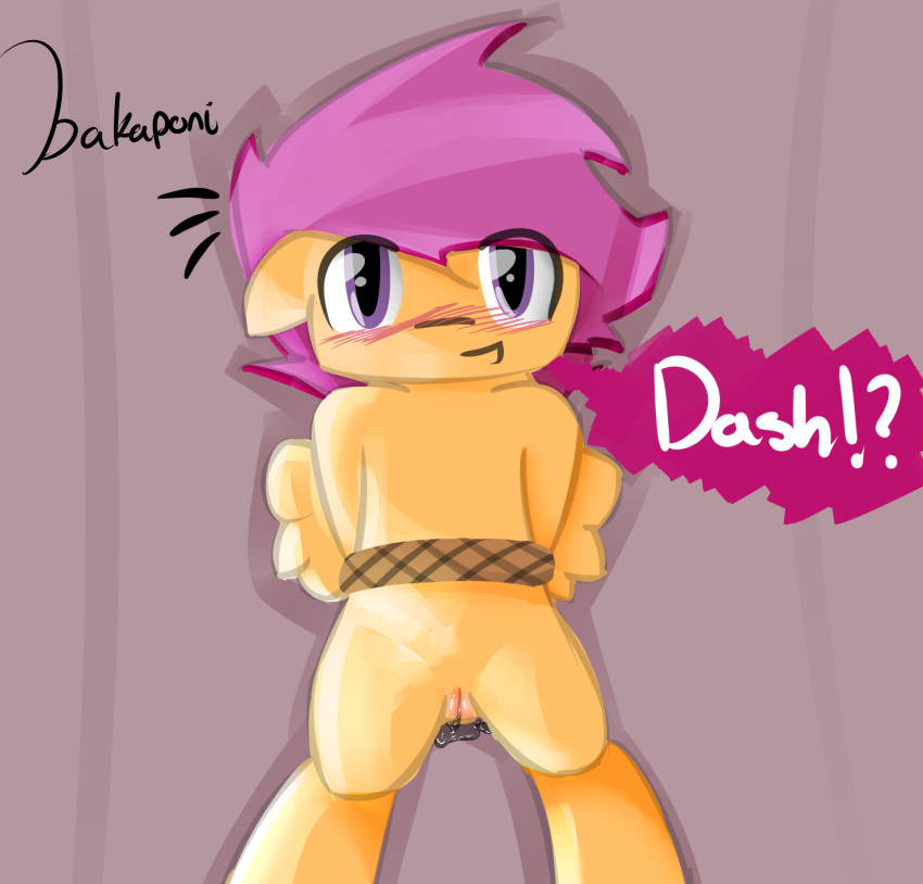 bakaponi cutie_mark_crusaders friendship_is_magic my_little_pony scootaloo_(mlp) smooth_skin