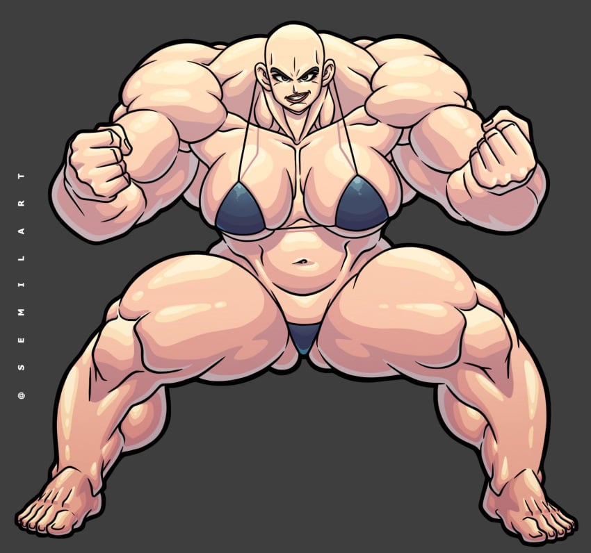 abs alien alien_girl alien_humanoid bald bald_female bikini bikini_girl dragon_ball dragon_ball_z female female_focus female_only humanoid muscle muscle_girl muscles muscular muscular_female nappa rule_63 saiyan semilart