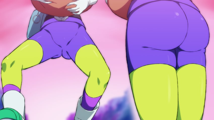 ass_focus cheelai curvy curvy_body curvy_female curvy_figure dragon_ball dragon_ball_super female green_body green_skin lower_body rom rom_taku short_hair small_female tagme white_hair