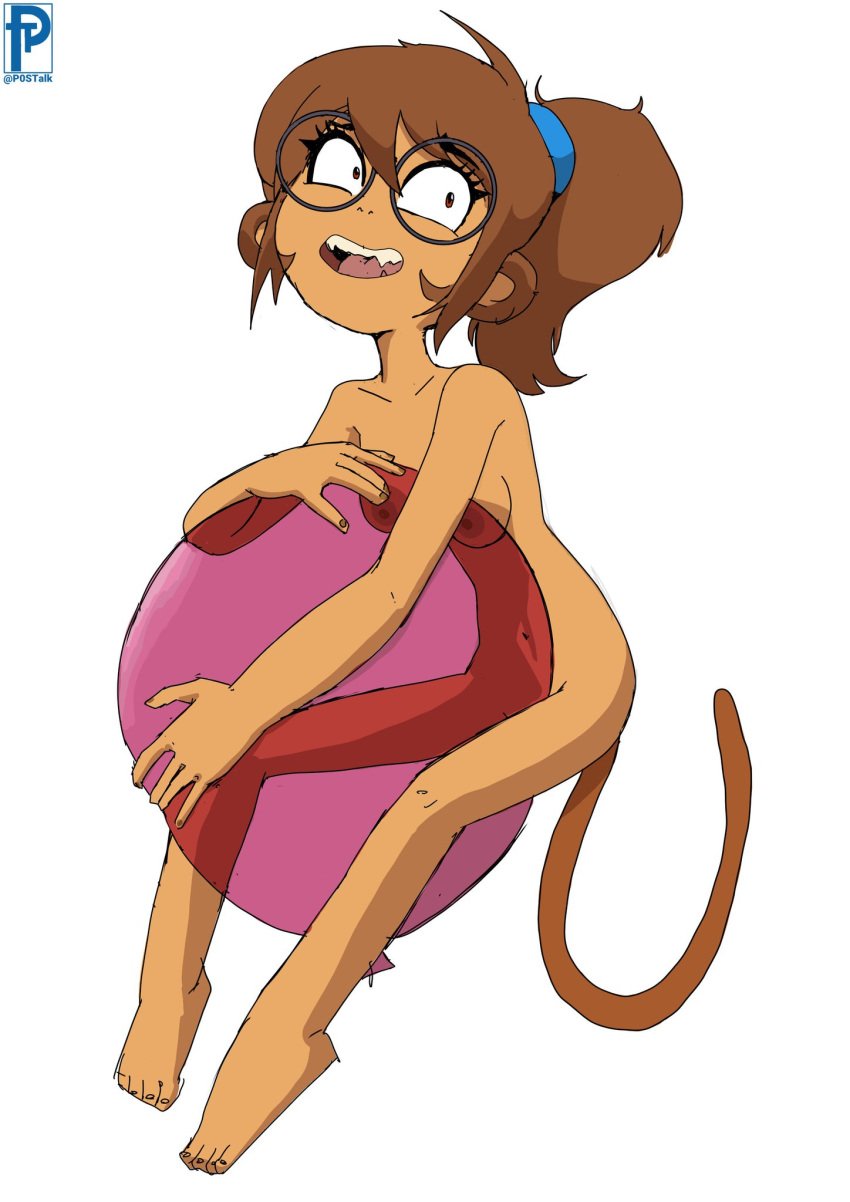 1girls balloon bloons_tower_defense breasts female monkey monkey_girl nude p0stalk patch_(bloons) primate tagme