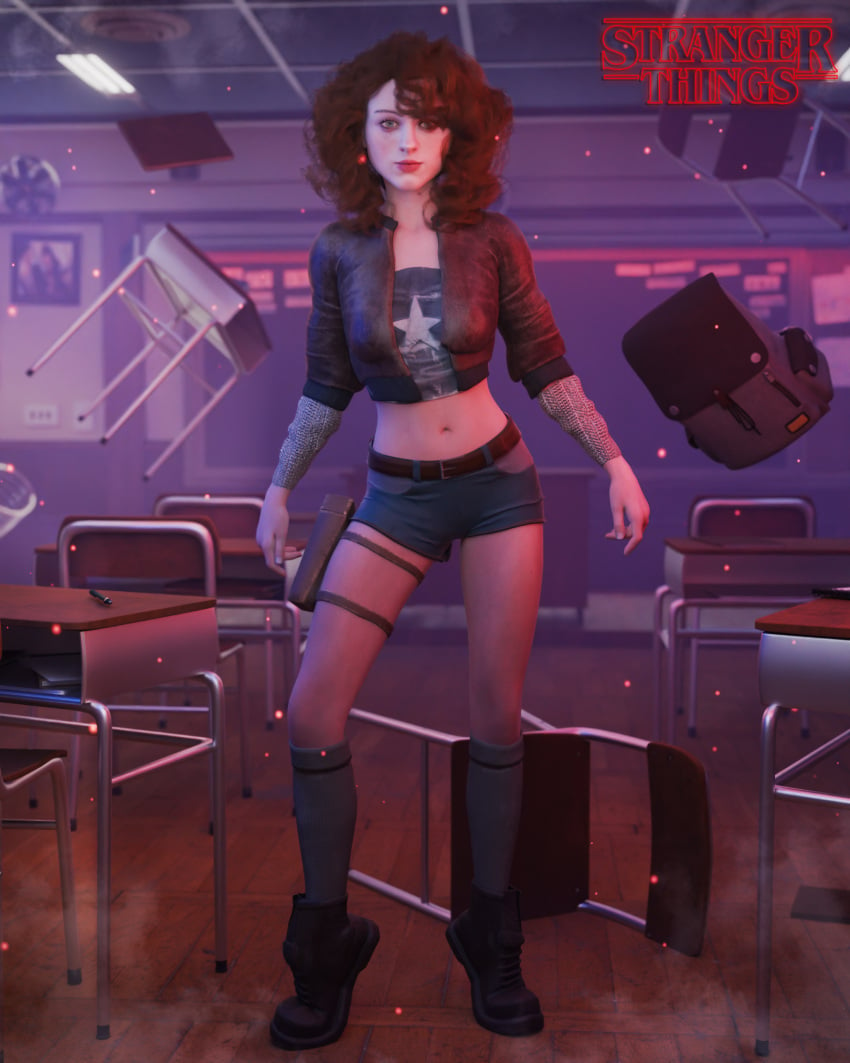 1girls 3d breasts bust busty curvaceous curvy curvy_figure female female_focus hips hourglass_figure legs light-skinned_female light_skin mature mature_female nancy_wheeler netflix robdecado slim_waist stranger_things thick thick_hips thick_legs thick_thighs thighs voluptuous waist wide_hips