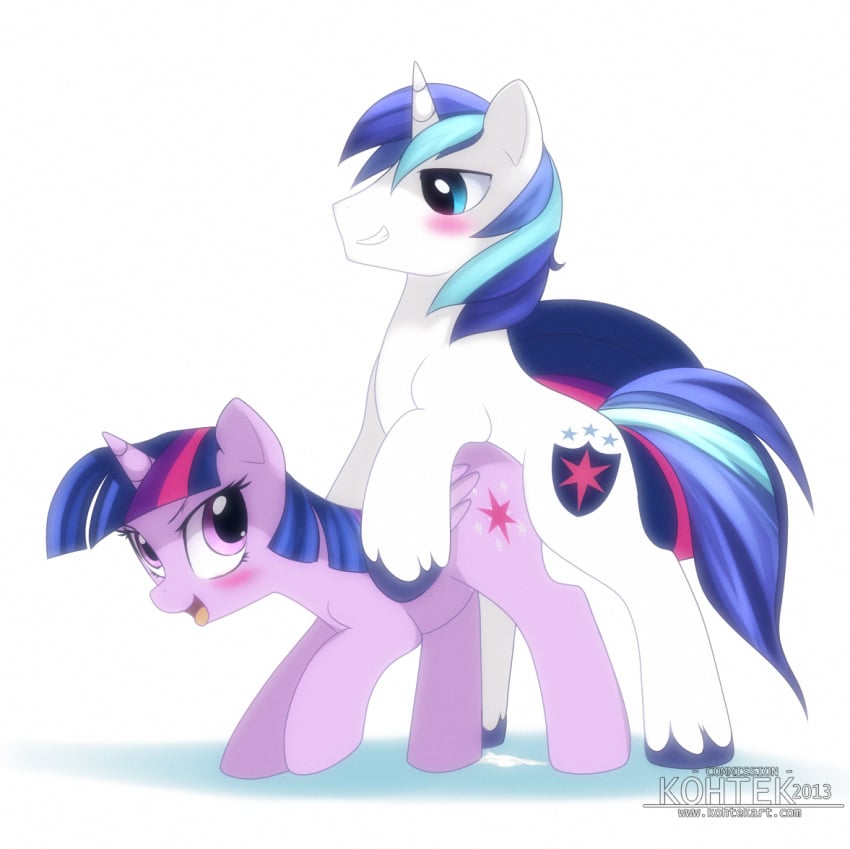 equine friendship_is_magic kohtek my_little_pony shining_armor_(mlp) straight_hair twilight_sparkle_(mlp) unicorn