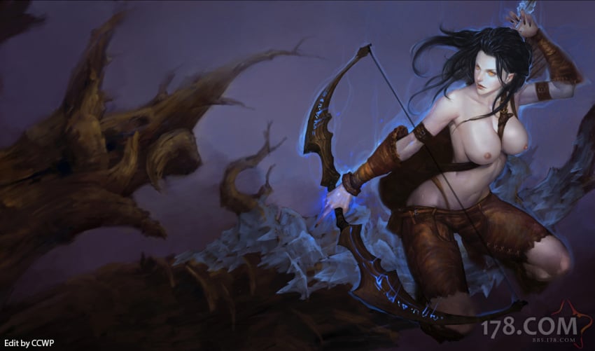 ashe_(league_of_legends) ccwp league_of_legends realistic tagme woad_ashe woad_tribe