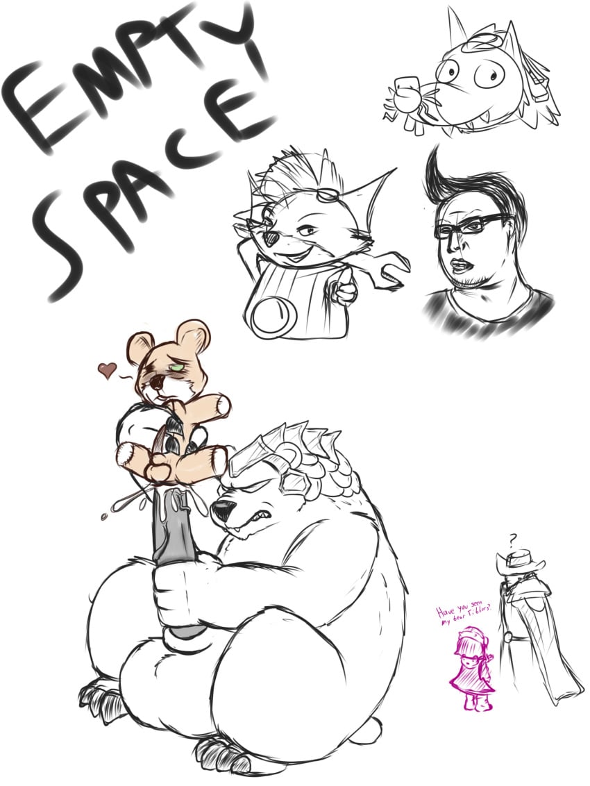 annie_hastur gay league_of_legends riot_games rumble_(lol) sketch tibbers tobias_fate twitch_(lol) volibear yordle