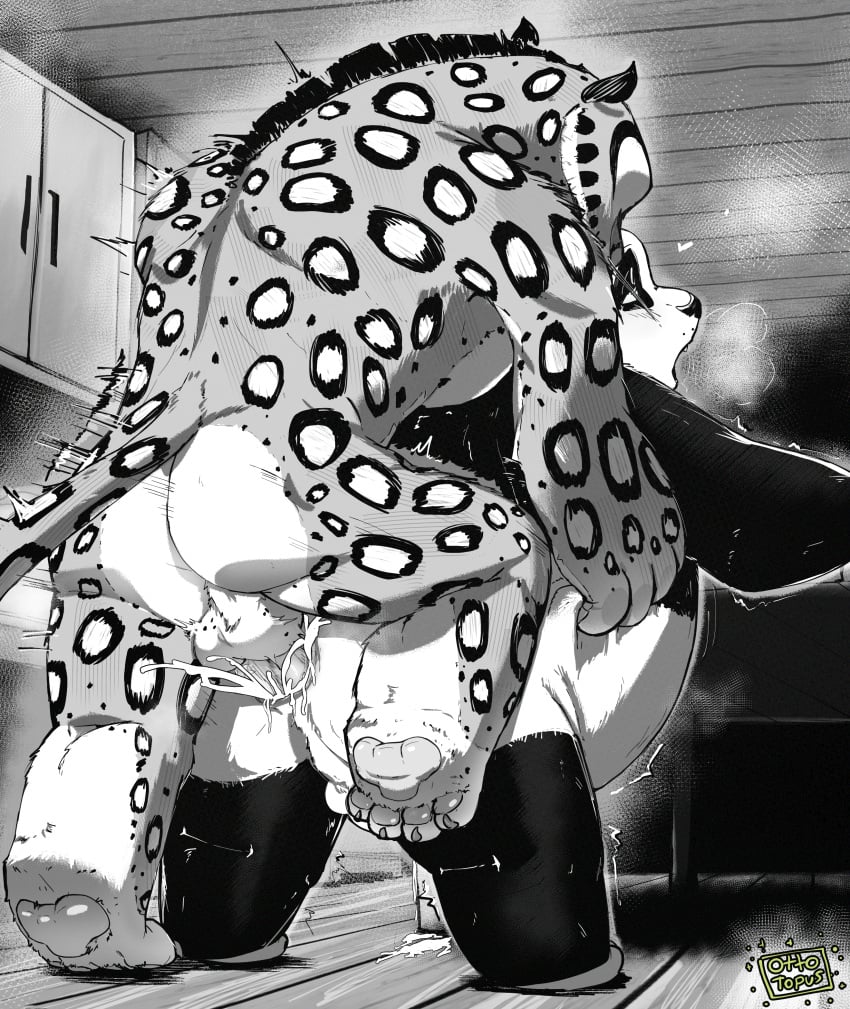 absurd_res anal anal_sex anthro anthro_on_anthro balls bear belly bodily_fluids claws cum cum_in_ass cum_inside doggy_style dreamworks duo ejaculation english_text erection felid feline from_behind_position furniture genital_fluids genitals giant_panda hi_res inside kitchen kung_fu_panda male male/male mammal master_po_ping monochrome motion_lines mounting muscular muscular_anthro muscular_male nude nude_anthro nude_male on_one_leg open_mouth ottotopus overweight pantherine paws pecs penetration penis rear_view saliva sex shaking snow_leopard spots standing standing_sex tai_lung_(kung_fu_panda) tail text thick_thighs trembling