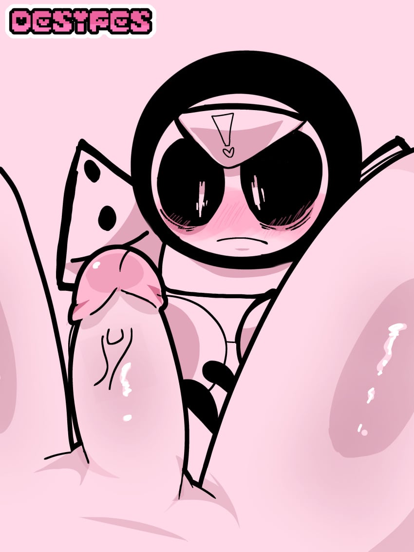 ! 0_0 2boys anon blush boner brawl_stars cock cock_on_face heart_symbol looking_at_penis male/male meeple_(brawl_stars) no_text penis pink_background pink_filter surprised_eyes surprised_face thighs veins veins_on_cock veins_on_dick veins_on_penis y/n