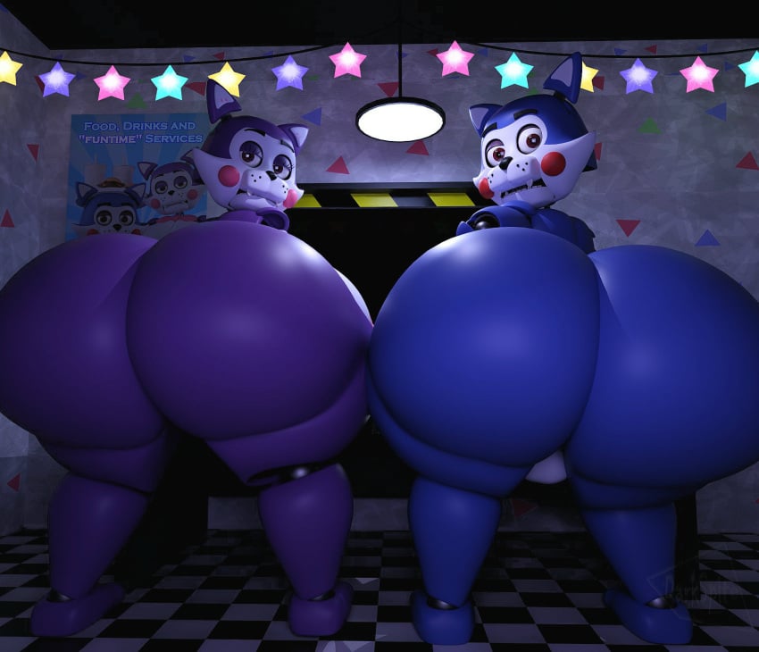 2025 3d 3d_(artwork) animatronic antro ass backview ballsack big_ass big_breasts big_butt bottomheavy breasts brother brother_and_sister bubble_ass bubble_butt candy_(fnac) candy_the_cat cindy_(fnac) darkspite digital_media_(artwork) eyebrows_raised fangame feline female five_nights_at_candy's five_nights_at_freddy's huge_ass huge_butt looking_back male office presenting_ass robot sister tagme