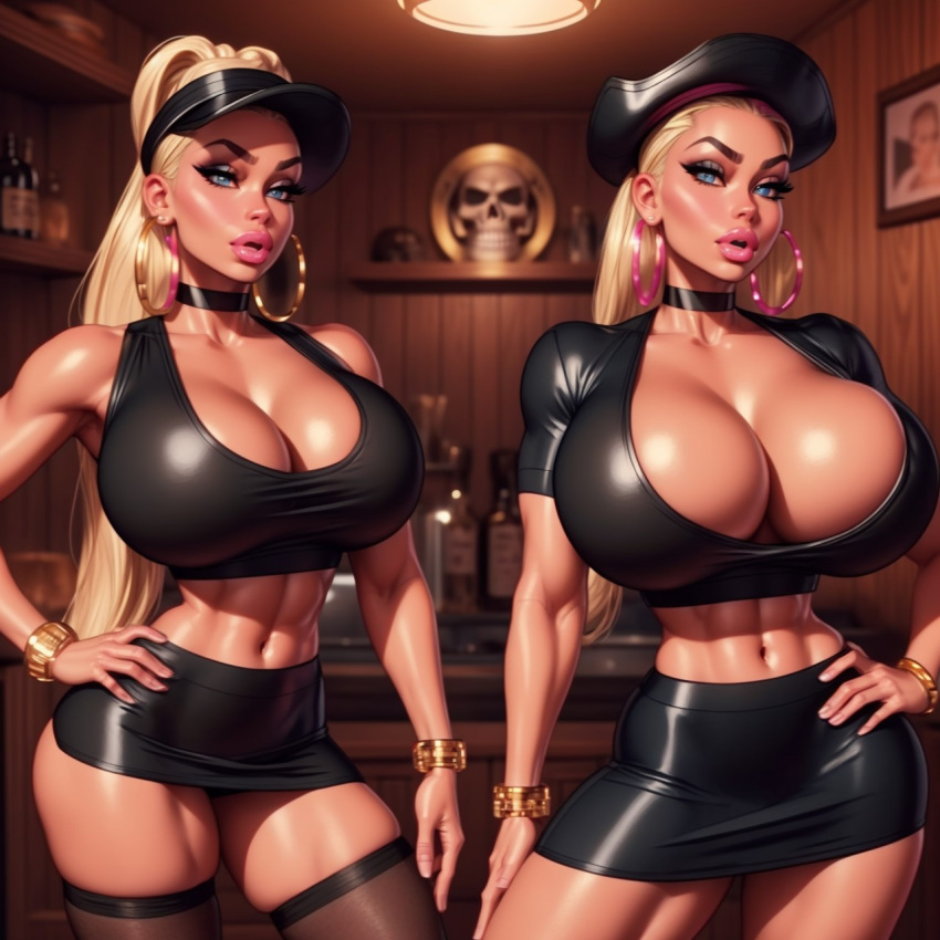 2girls ai_generated ass athletic athletic_female big_ass big_breasts bimbo bimbo_body bimbo_lips bottom_heavy breasts bubble_ass bubble_butt bust busty chest cleavage curvaceous curvy curvy_figure difdif12 digital_media_(artwork) enormous_breasts eyebrows eyelashes eyes female female_focus female_only fit fit_female gigantic_breasts hair hips hourglass_figure huge_ass huge_breasts human hyper_breasts large_ass large_breasts legs light-skinned_female light_skin lips massive_breasts mature mature_female original original_character original_characters round_ass round_breasts slim slim_waist stable_diffusion thick thick_ass thick_hips thick_legs thick_lips thick_thighs thighs toned toned_body toned_female top_heavy top_heavy_breasts upper_body voluptuous voluptuous_female waist wide_hips