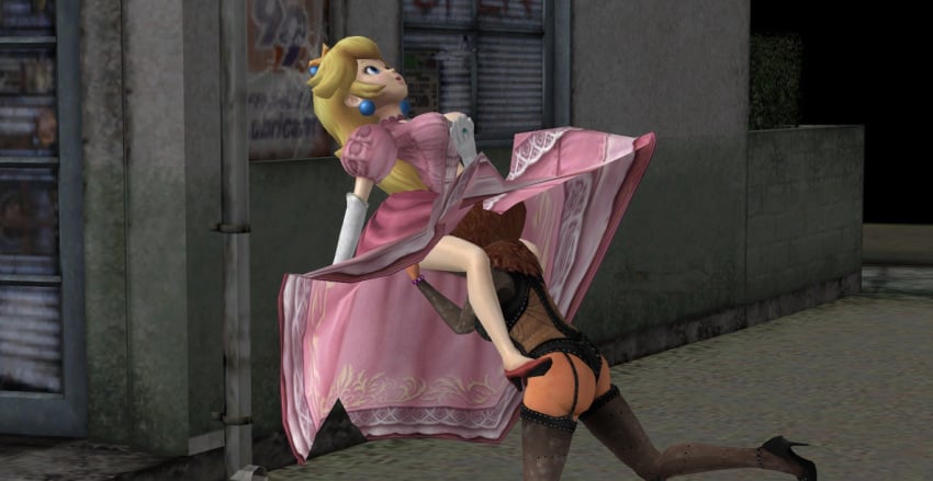 3d bibi_love crossover dead_rising dead_rising_2 mario_(series) mod nintendo princess_peach residentlover2 xnalara