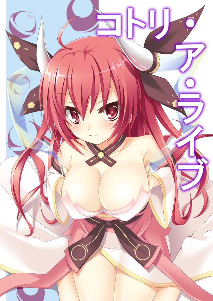 bare_legs bare_thighs big_breasts breasts date_a_live itsuka_kotori oji red_hair tagme thighs