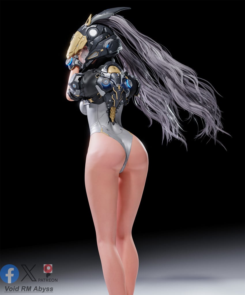 bunny_ears bunny_girl bunny_suit bunnysuit clap clapping clapping_ass descendant feet feets helmet jumping jumping_rabbit leotard no_pants patreon patreon_artist the_first_descendant tight_clothing ultimate_bunny