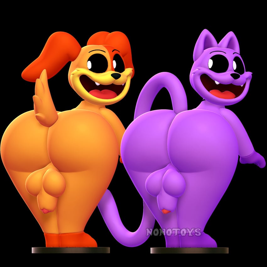 1:1 2024 2024s 2boys 2males 3d 3d_(artwork) anthro ass ass_focus balls big_butt black_background black_eyes black_nose black_sclera butt butt_focus canid canine canis cat cat_boy cat_ears cat_humanoid cat_tail catboy catnap catnap_(poppy_playtime) critters_(poppy_playtime) digital_media_(artwork) dog dog_boy dog_ears dog_humanoid dog_tail dogboy dogday dogday_(poppy_playtime) domestic_cat domestic_dog duo fang fangs felid feline felis floppy_ears genitals hi_res long_tail looking_back male mammal mob_entertainment mob_games nonotoys open_mouth orange_balls orange_body orange_ears orange_fur orange_tail penis poppy_playtime poppy_playtime_(chapter_3) poppy_playtime_(chapter_4) pupils purple_balls purple_body purple_ears purple_fur purple_tail raised_tail rear_view signature simple_background smiling_critters tail teeth thick_thighs thighs tongue white_eyes white_pupils