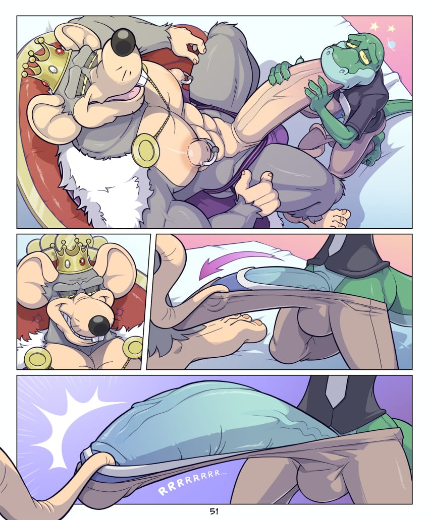 2025 4_fingers anole anthro anti_dev assisted_exposure big_penis biped black_clothing black_outline clothed clothed_anthro clothed_male clothing comic digital_drawing_(artwork) digital_media_(artwork) duo english_text erection fellatio fingers fur genitals green_body green_scales half-closed_eyes hi_res huge_cock humanoid_genitalia humanoid_hands humanoid_penis hyper hyper_genitalia hyper_penis inside jim_rat lizard looking_pleasured male male/male mammal murid murine muscular muscular_anthro muscular_male narrowed_eyes nipples open_mouth oral outline pecs penile penis penis_grab pink_tongue prehensile_tail rat reptile rodent scales scalie sex shirt slim slim_anthro slim_male smile speech_bubble tail tan_penis text thick_penis tongue topwear tripp_(anti_dev) undressing_partner yellow_sclera