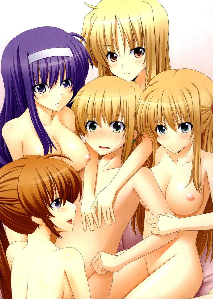 arisa_bannings fate_testarossa lyrical_nanoha mahou_shoujo_lyrical_nanoha nanoha_takamachi suzuka_tsukimura yuuno_scrya